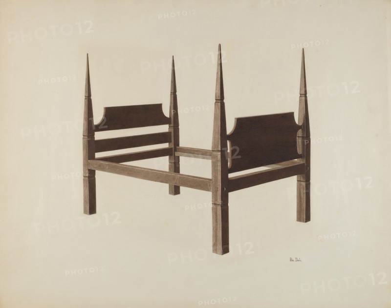 Bed, c. 1941.