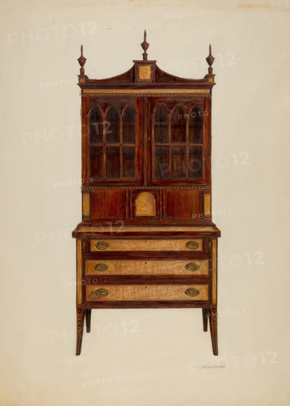Desk, c. 1939.