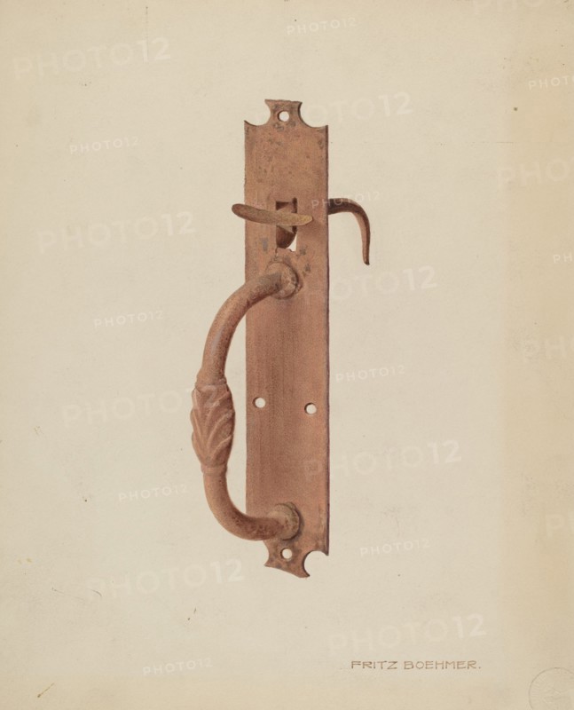 Latch, c. 1939.