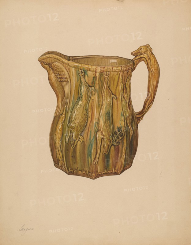 Pitcher, c. 1938.