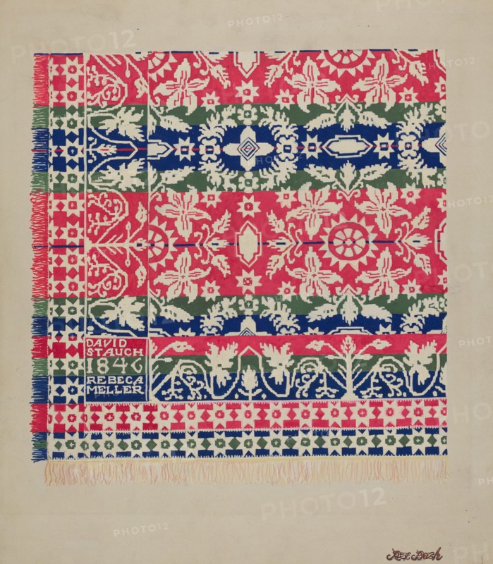 Coverlet, c. 1937.