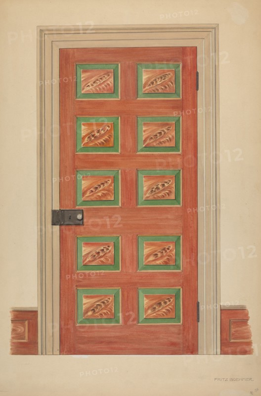 Zoar Door, c. 1938.