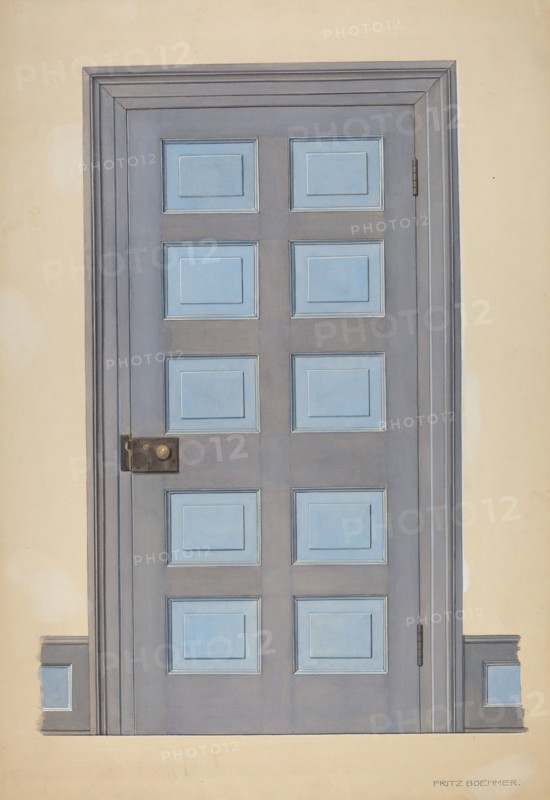 Zoar Door, c. 1938.