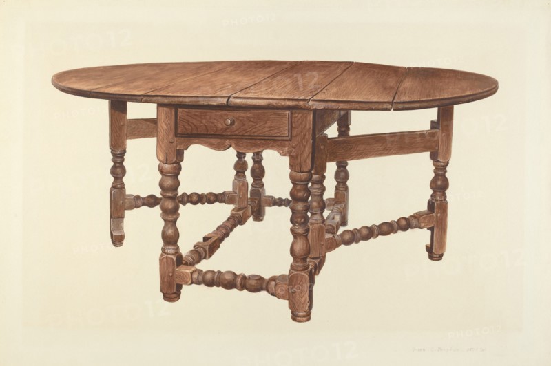 Gateleg Table, 1939.