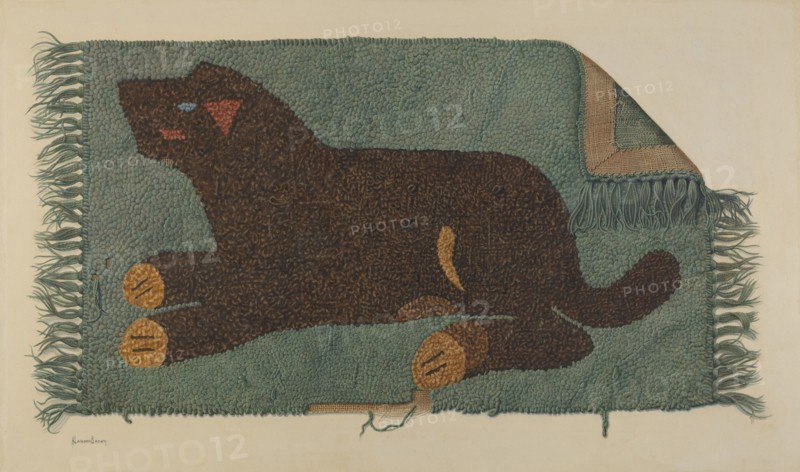Hooked Rug, c. 1937.