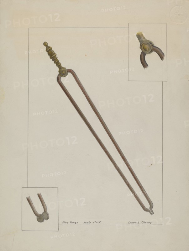 Fire Tongs, c. 1937.