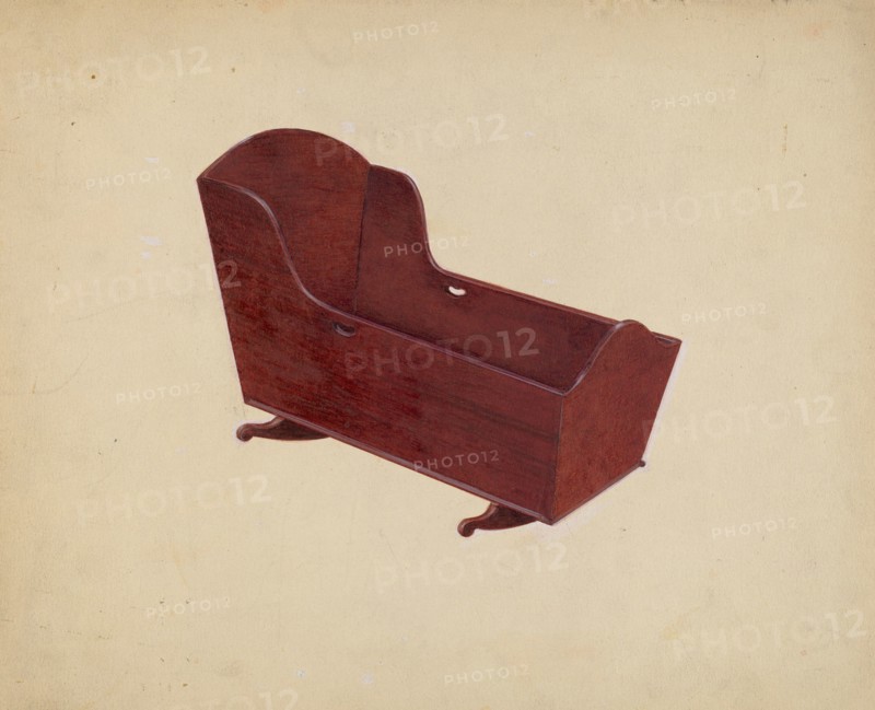 Walnut Cradle, 1937.