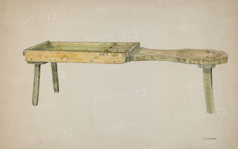Shoe Bench, c. 1941.