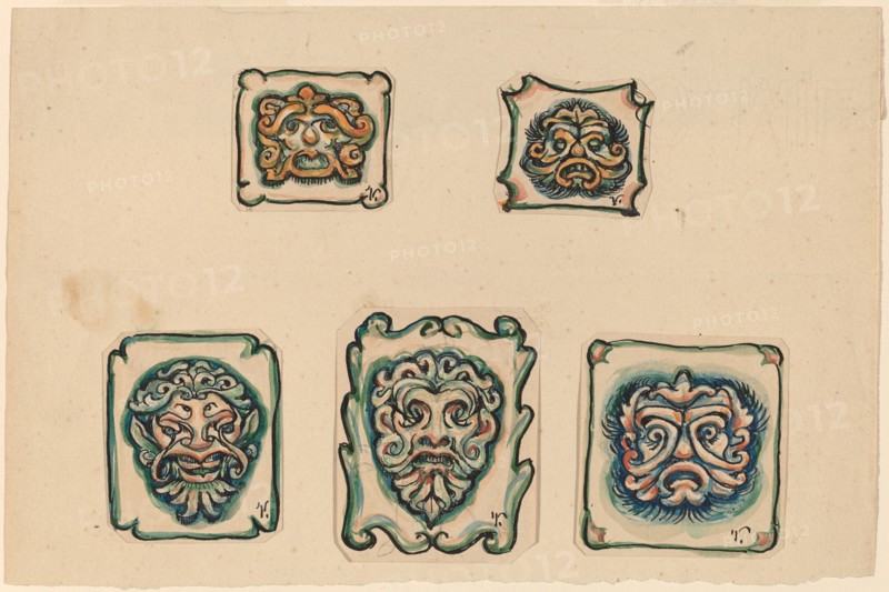 Five Heads, c. 1918.