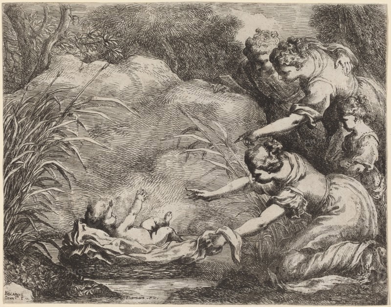 The Finding of Moses. Creator: Bartolomeo Biscaino.