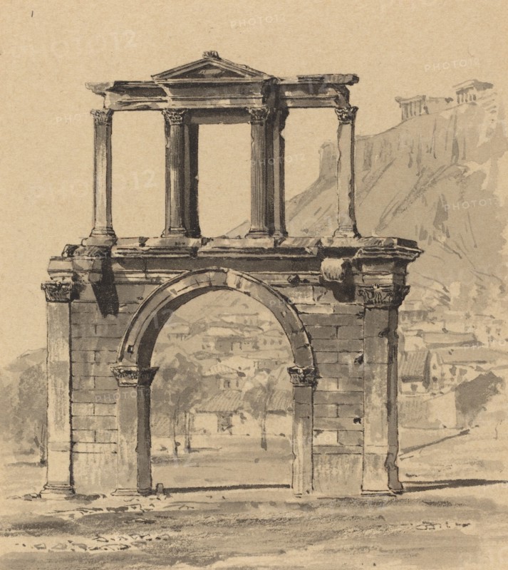 Hadrian's Arch, 1890.
