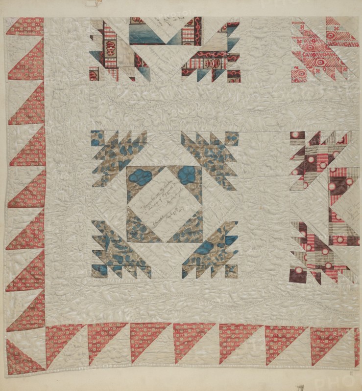 Pieced Quilt, c. 1939.