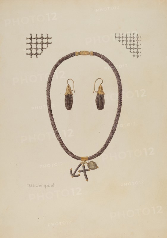 Hair Jewelry, c. 1940.