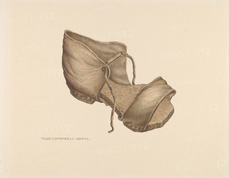 Leather Shoe, c. 1940.