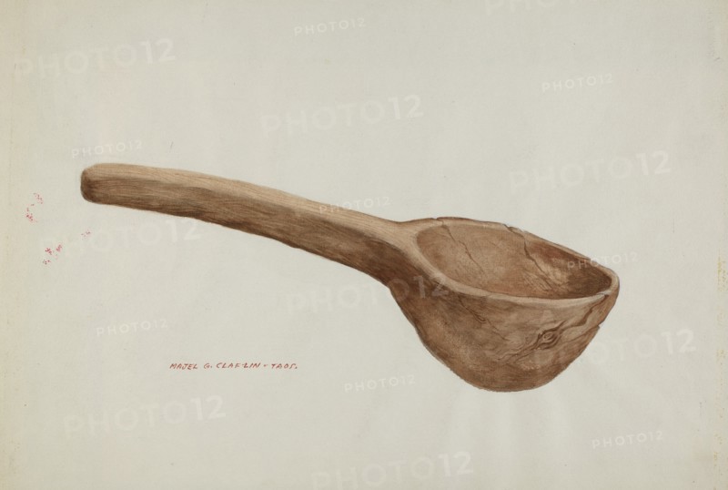 Wooden Ladle, c. 1937.