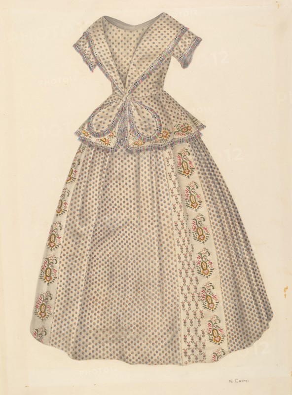 Girl's Dress, c. 1940.