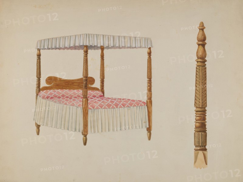 Four Post Bed, c. 1940.