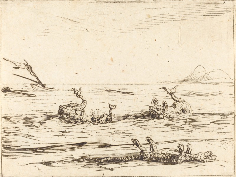 Dolphins and Crocodile.