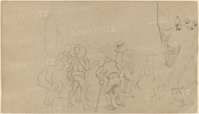 Village Scene, c. 1859.