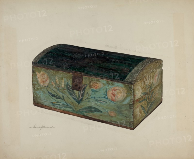 Pa. German Box, c. 1939. Creator: Frank Budash.