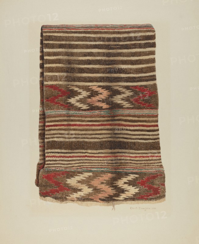 Saddle Blanket, c. 1930.
