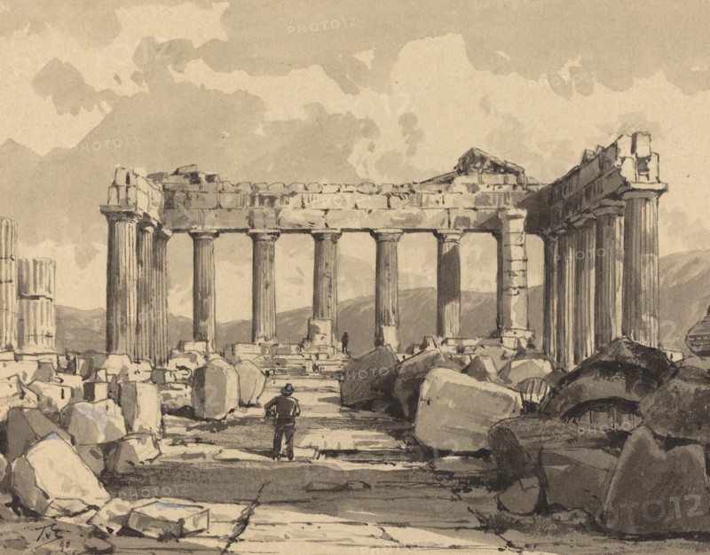 Parthenon, Inside, 1890.