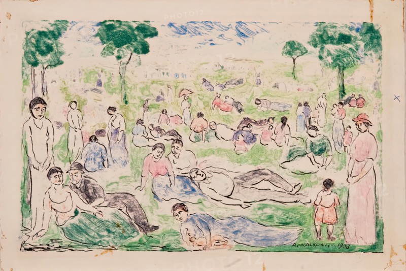 Park With Figures, 1908.