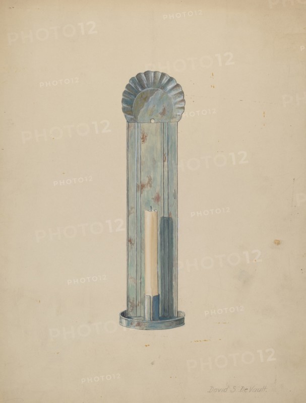 Tole Candlebrum, c. 1940.