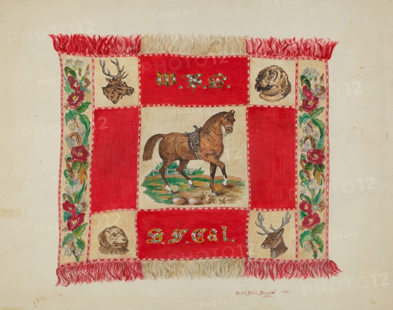 Afghan (detail), c. 1937.