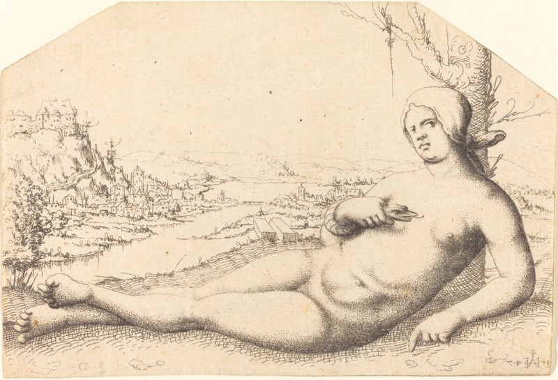 Death of Cleopatra, 1547. Creator: Augustin Hirschvogel.