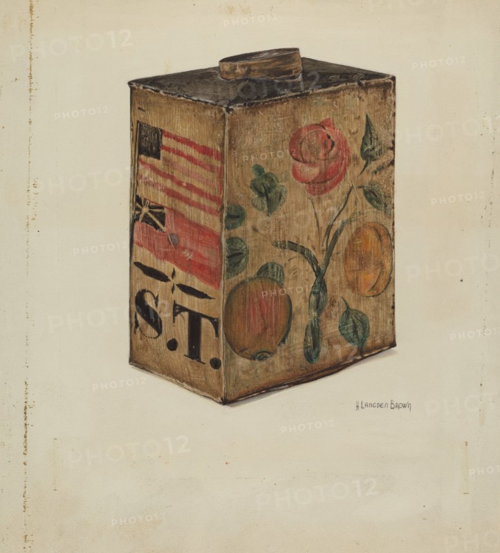 Toleware Canteen, c. 1938.
