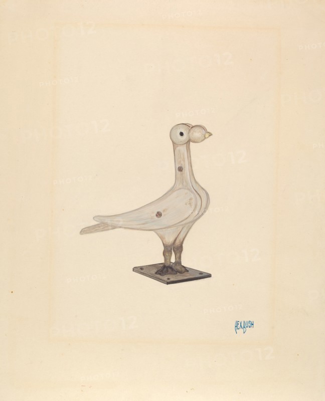 Cast Iron Pigeon, c. 1936.
