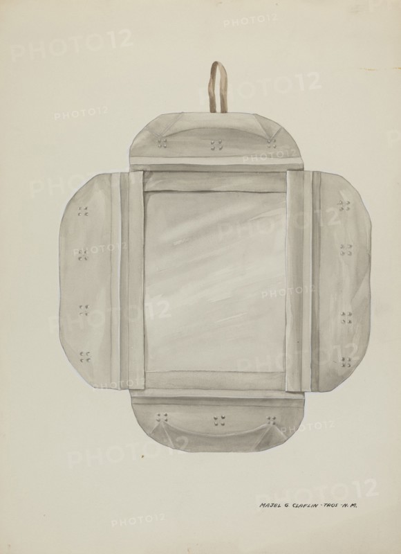 Tin Mirror Frame, c. 1937.
