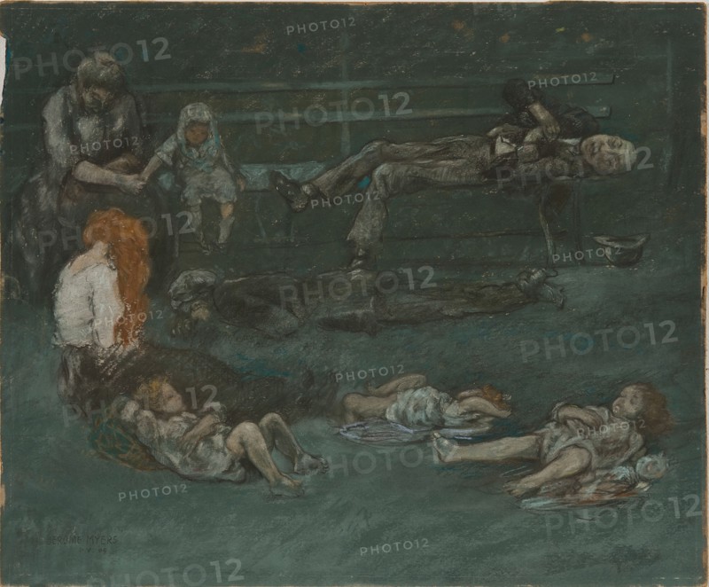 Park Bench At Night, 1909.
