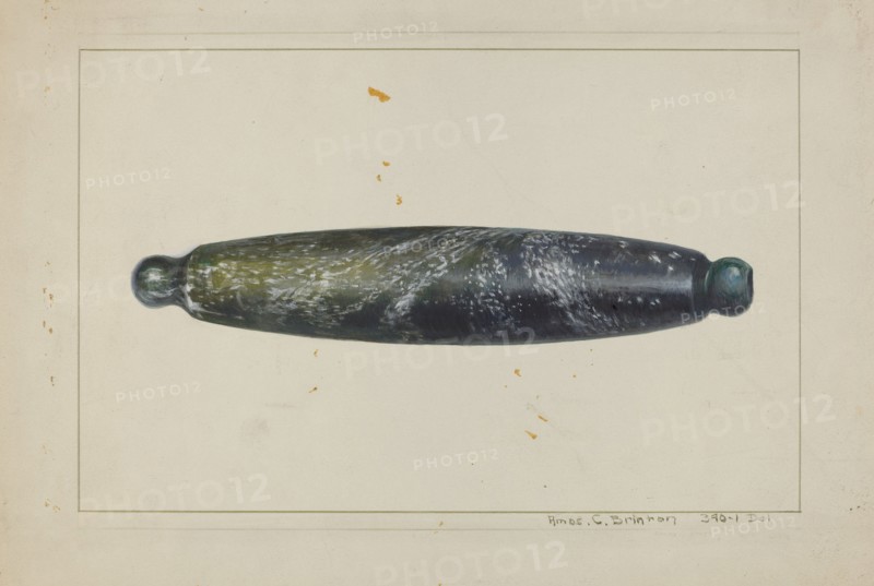 Glass Rolling Pin, c. 1938.