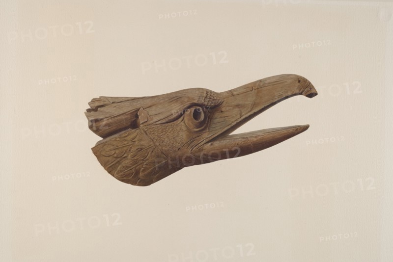 Carved Eagle Head, c. 1937.