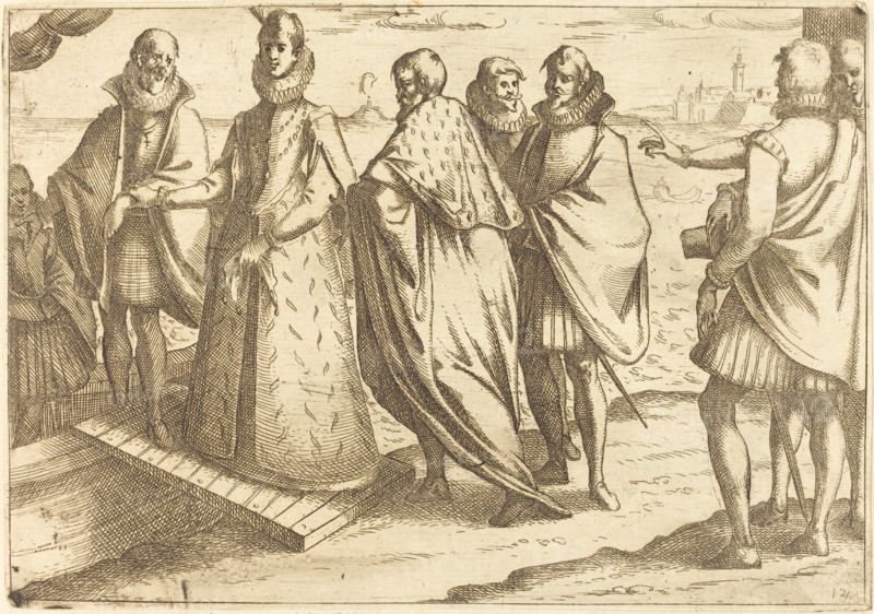 Embarkation at Genoa, 1612.