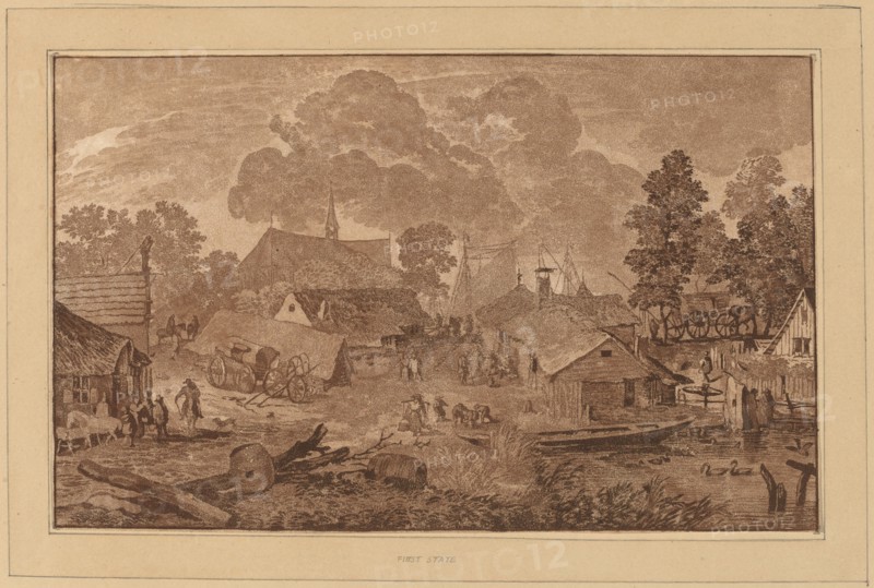 Village with Pond, c. 1782.