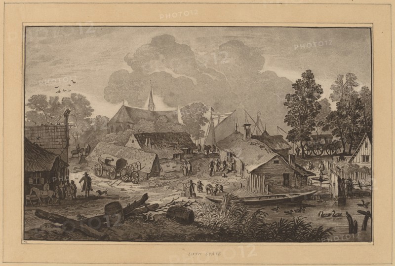 Village with Pond, c. 1782.