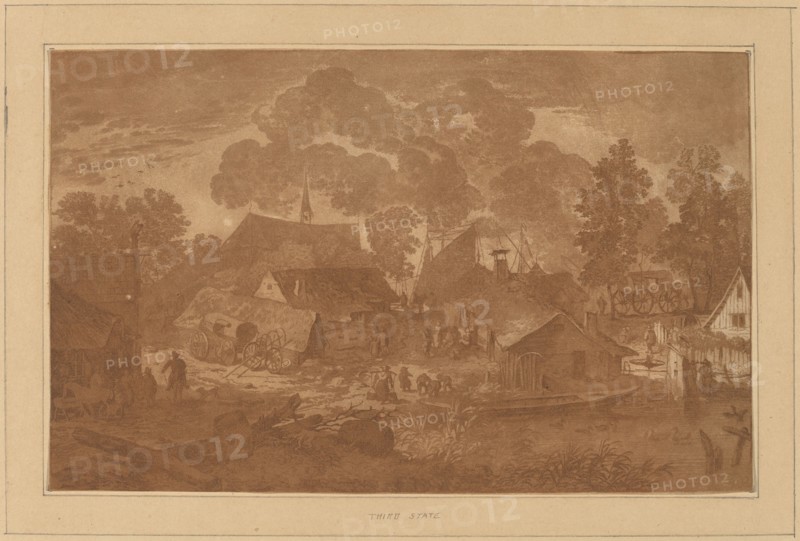 Village with Pond, c. 1782.