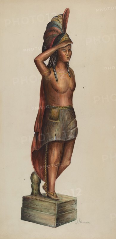 Cigar Store Indian, c. 1937.