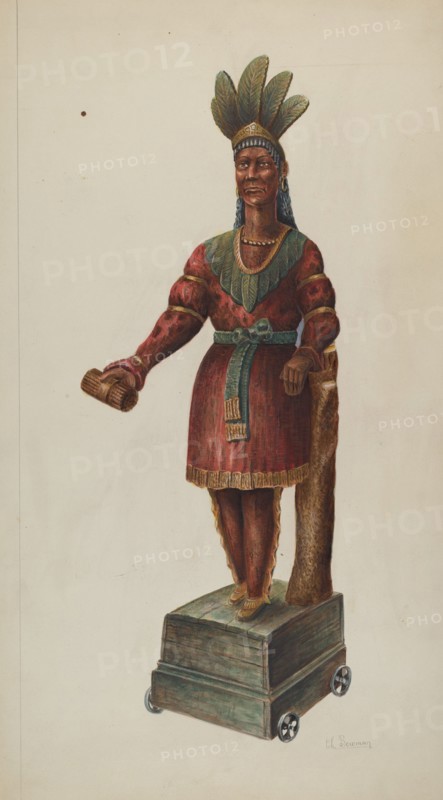 Cigar Store Indian, c. 1937.
