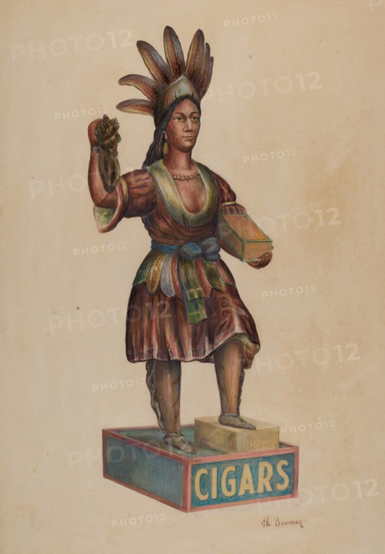 Cigar Store Indian, c. 1938.