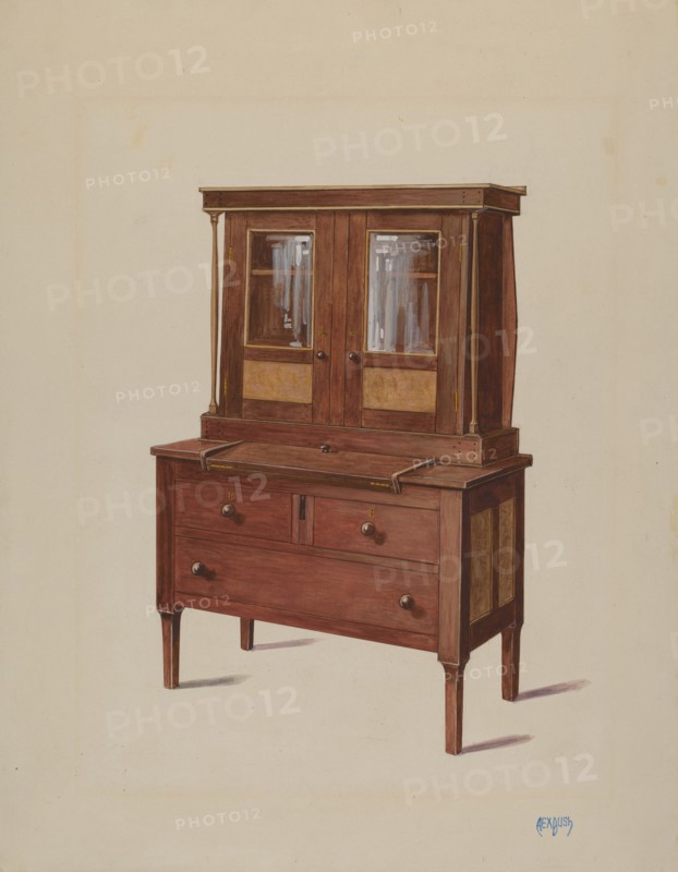Secretary Bookcase, c. 1936.