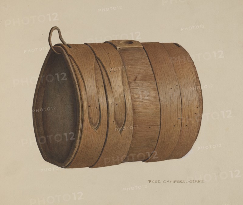 Antique Liquor Keg, c. 1941.