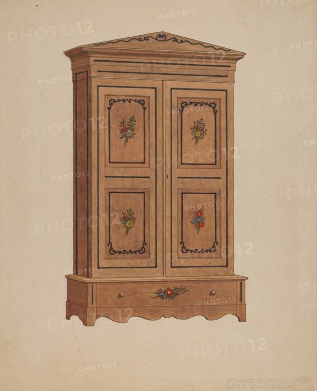 Painted Wardrobe, 1935/1942.