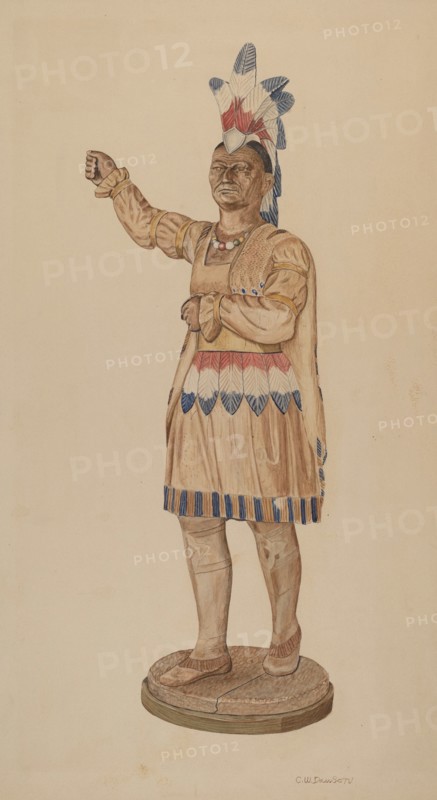 Cigar Store Indian, c. 1941.