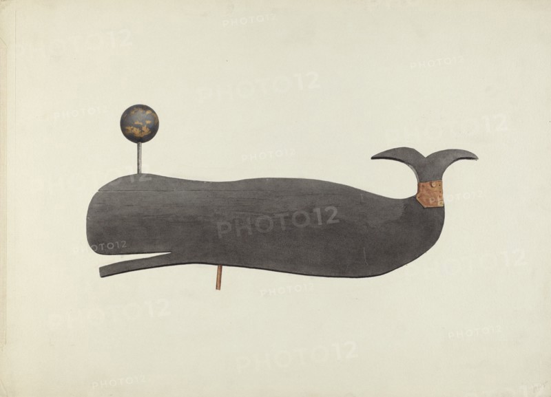 Whale Weather Vane, c. 1938.