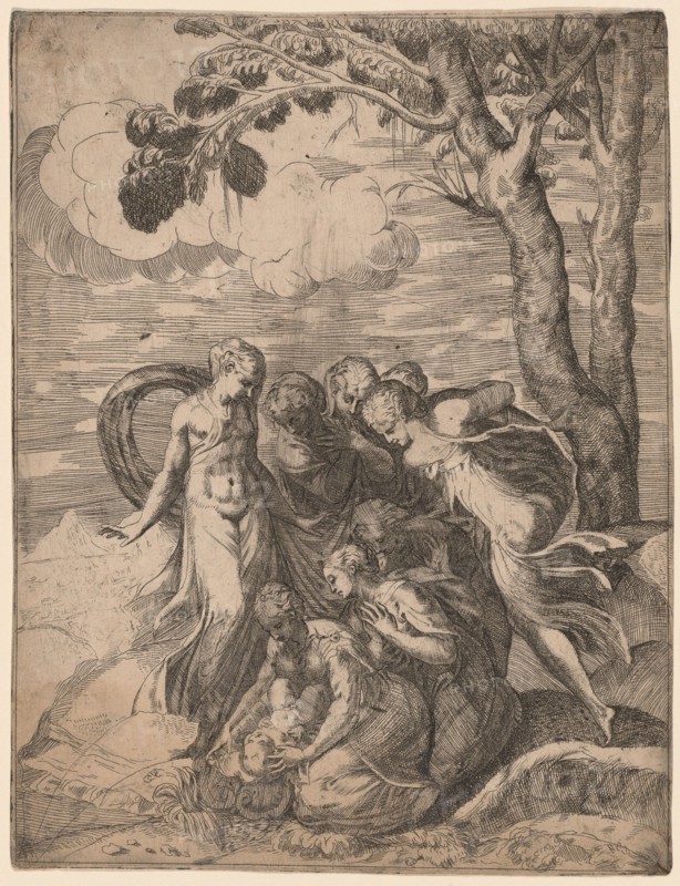 The Finding of Moses, 1540s.