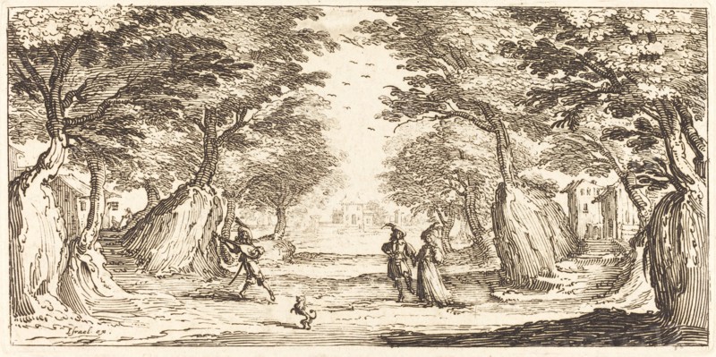 Landscape, in or after 1635.